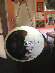 Dead Moon Cloudy Hanging Mirror