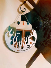 Load image into Gallery viewer, Flaming Rose Hanging Mirror