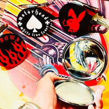 Load image into Gallery viewer, Painted Faux Leather Mirror Compacts